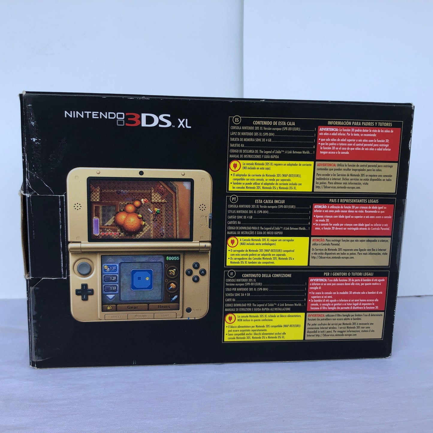 Nintendo 3DS XL Edizione Limitata Zelda a Link Between Worlds