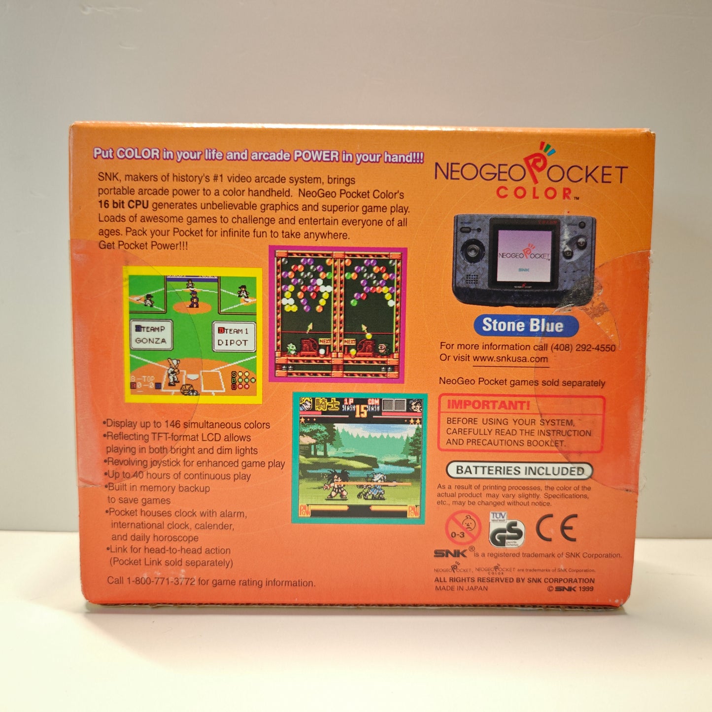 Neo Geo Pocket Color Stone Blue