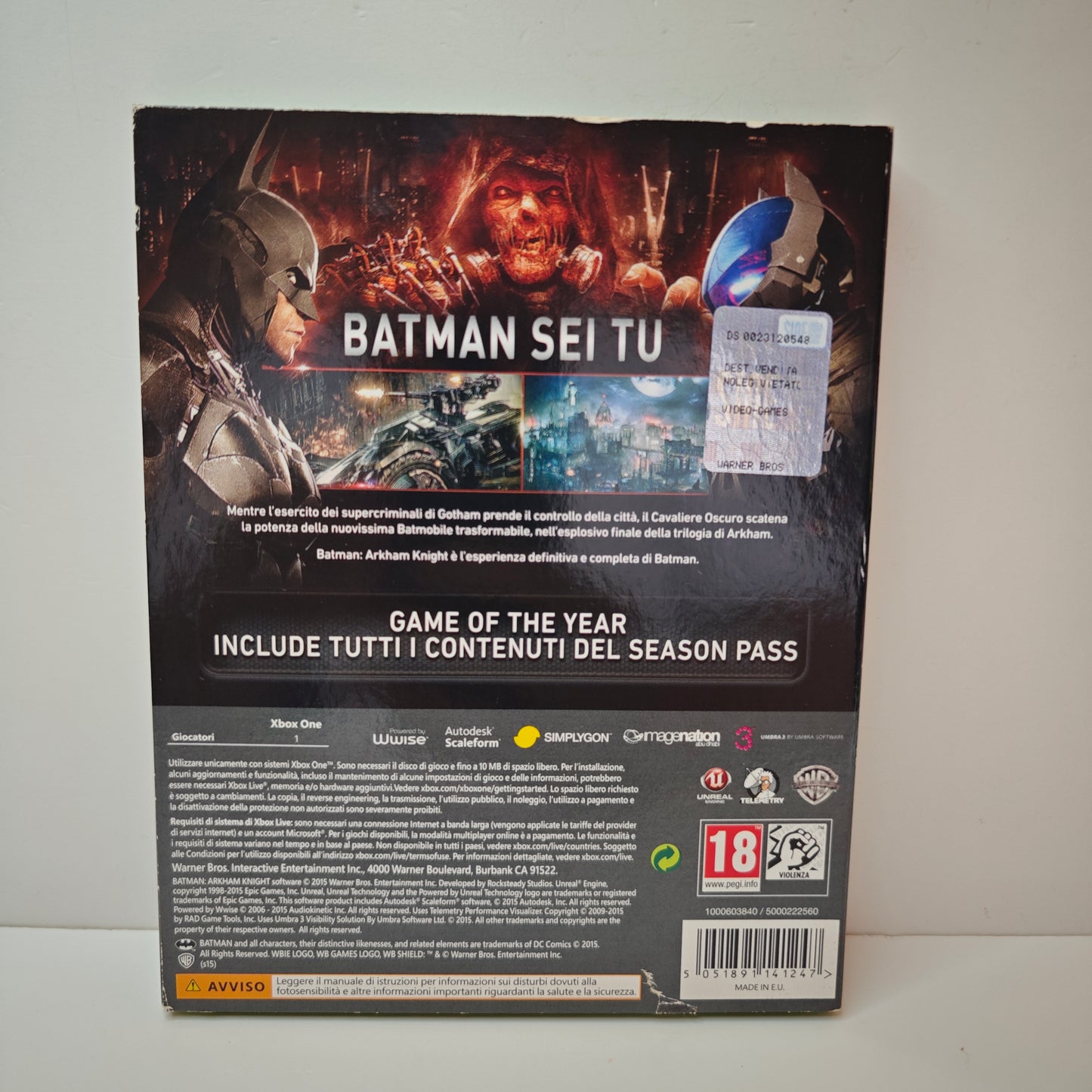 Batman Arkham Knight Game Of The Year Edition