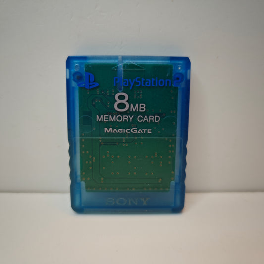 Memory Card PS2 "Clear Blue"