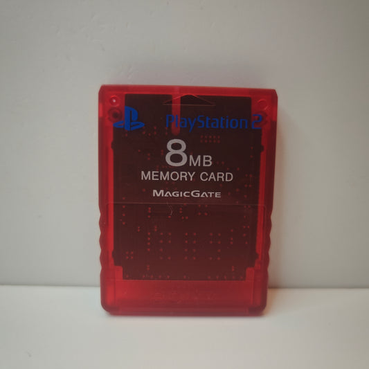 Memory Card PS2 "Clear Red"