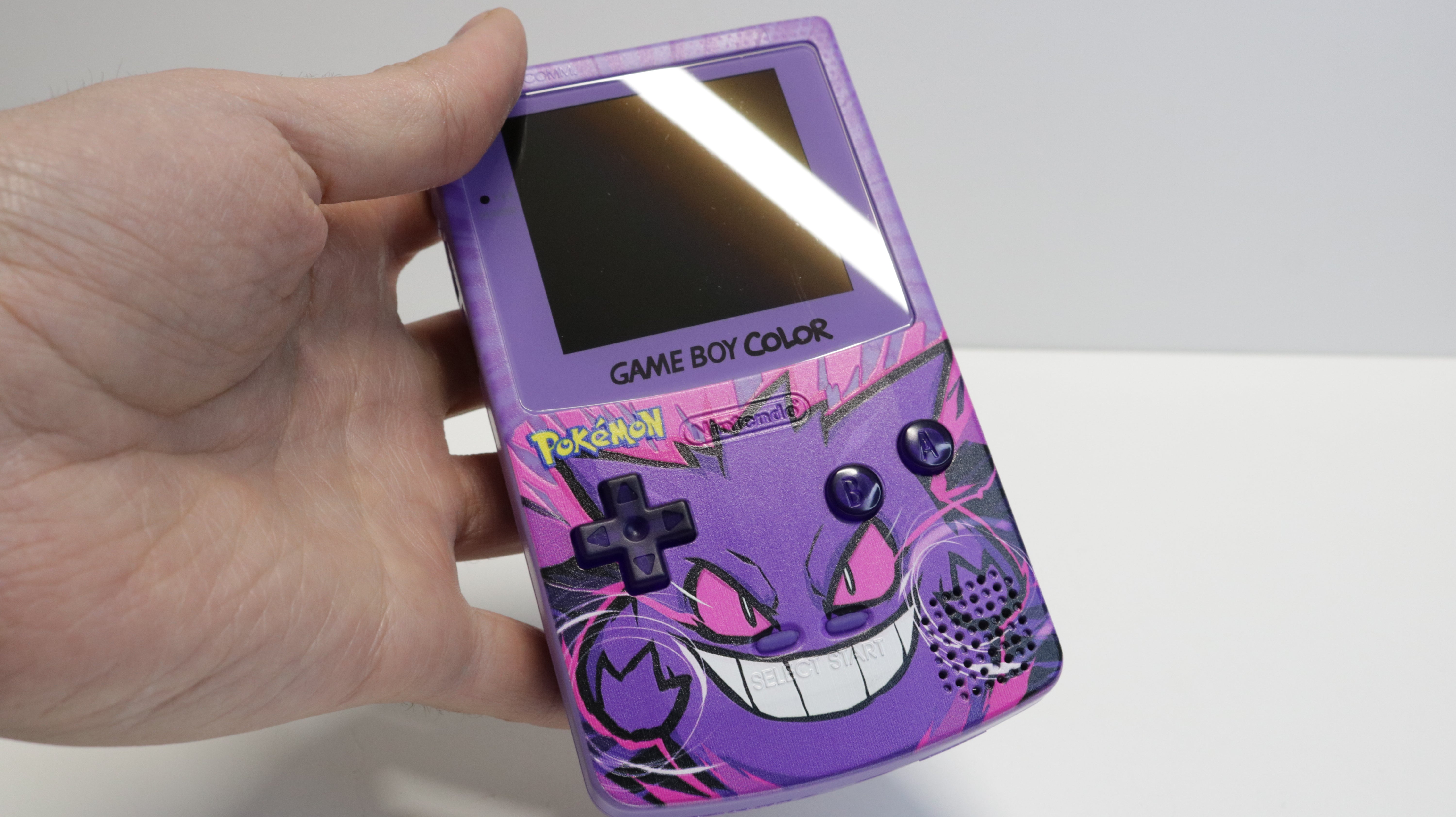 Game Boy Color IPS Custom "Gengar" - Otogi Retrogames